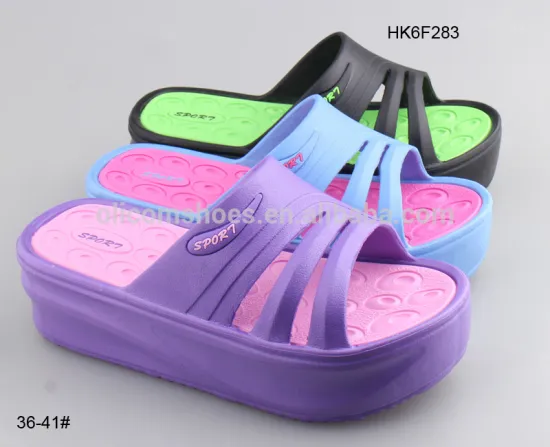 High heel EVA injection ladies sliders sandal
