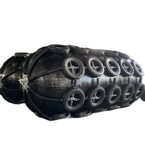 Yokohama Pneumatic Rubber Marine Inflatable Fender with Chain Tyre Net