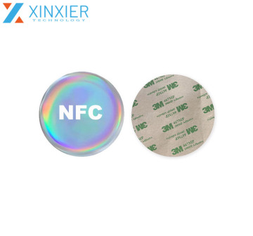 Custom Logo Printed NFC Stickers with Hologram Laser Effect for Social Media