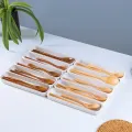 Set di bacchette forchetta cucchiaio posate in legno