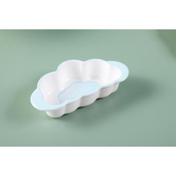 durable children snack serving bowl cloud shaped