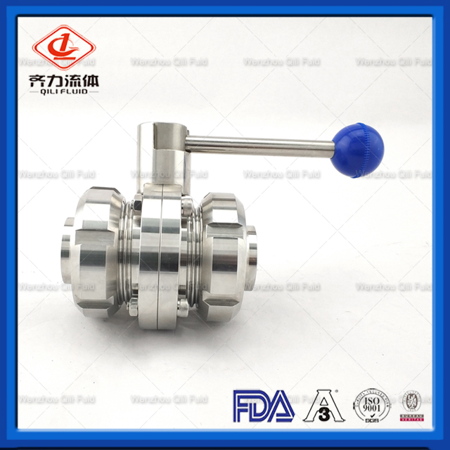 Sanitary Stainless Steel Butterfly Valve 143