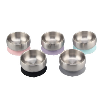 Stainless Steel Suction Baby Bowl & Lid