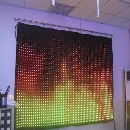 Flexible LED curtain display screen