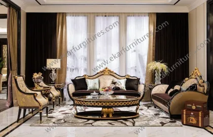 Upholstered Furniture Home Theater Royal Sofa Set Designs