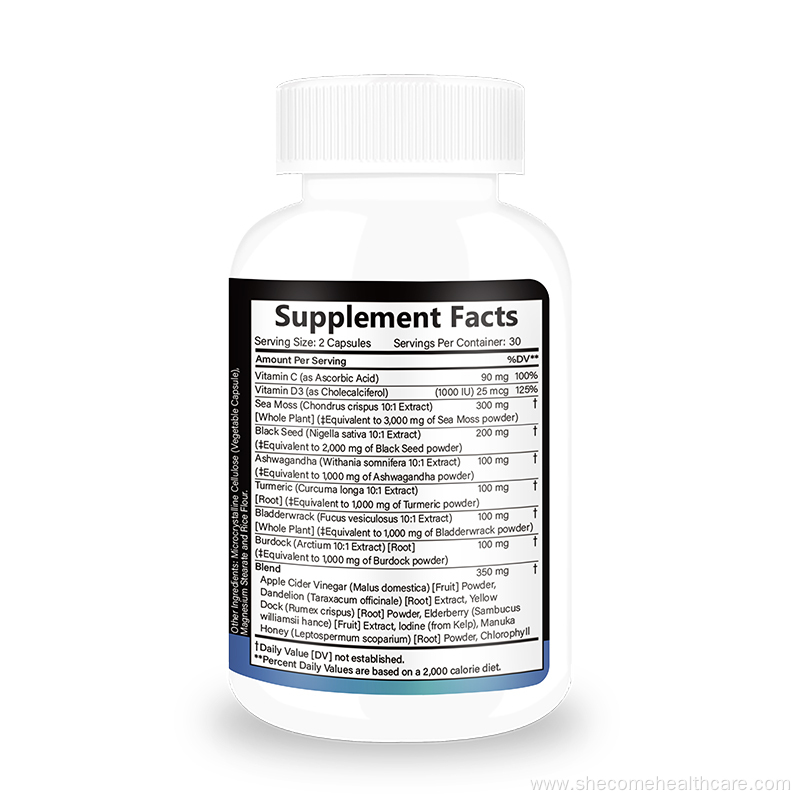 Black Seed Oil hair health Sea Moss supplement