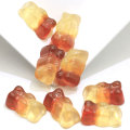 Sweet Miniature Gummy Bear Candy Figurine Flatback Resin Cabochons For Earring Charms