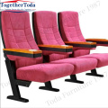 Foldable thickened cinema chair with armrest cup holder