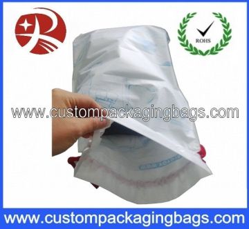 Eco Waterproof Drawstring Plastic Bags With Bottom Gusset