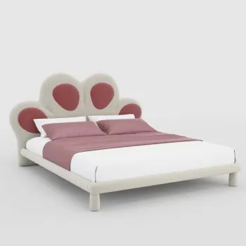 2023 Trendy Modern Kids' Beds with Cat Cartoon Design: Custom Upholstered Children's Bedroom Furniture