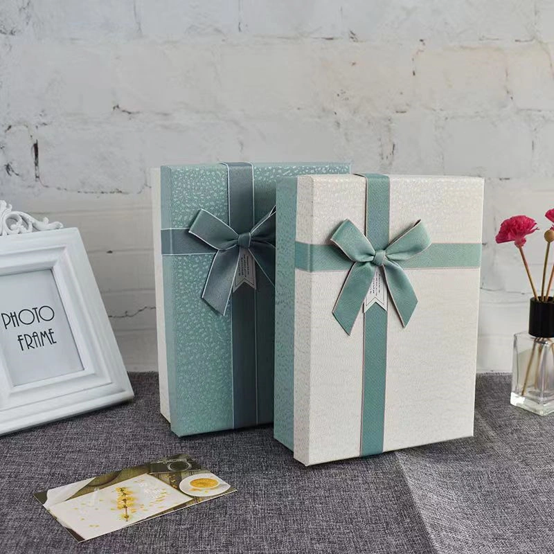 Advanced Exquisite Gift Box Customized Packaging Ribbon Bow Box Wholesale Custom Luxury Custom Printed Logo