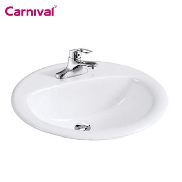 Hot Sale American Style Handmade Porcelain Undercounter Bathroom Sink