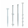 Zinc Coated Spiral Blade and ground screw anchor