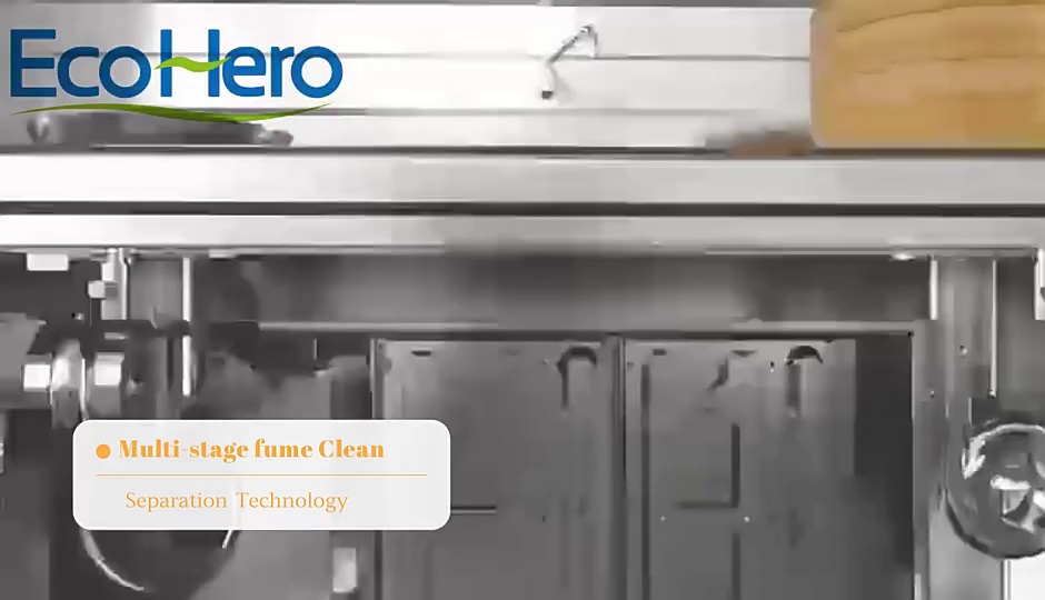 commercial cooker with ESP collector for removing grease