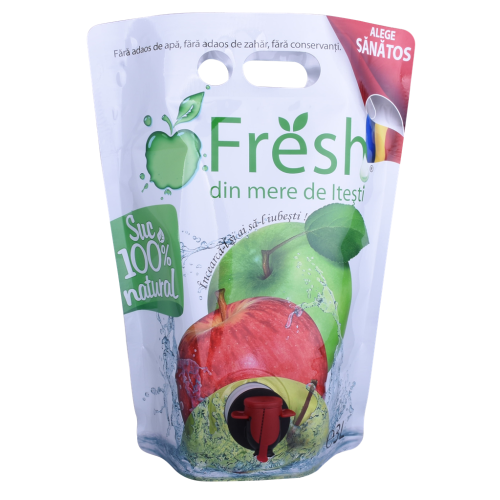 tear notch plastic zippered recycling juice packing bag