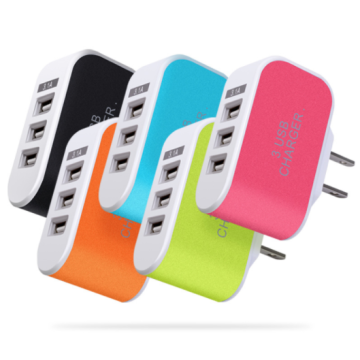 Candy Charger: 3USB Port Adapter for iPhone and Android