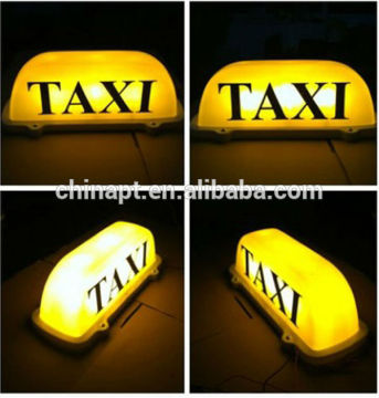 12V สีเหลืองรถยนต์รถแท็กซี่ /ไฟ LED ป้ายแท็กซี่แท็กซี่