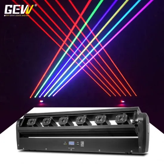 Professional Club Disco Lights - 6 Eye DMX Laser DJ Light for Bars and Events