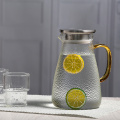 1500ml Heat Resistant Borosilicate Glass Water Pitcher / Carafe / Jug with Stainless Steel Lid for Homemade Juice & Iced