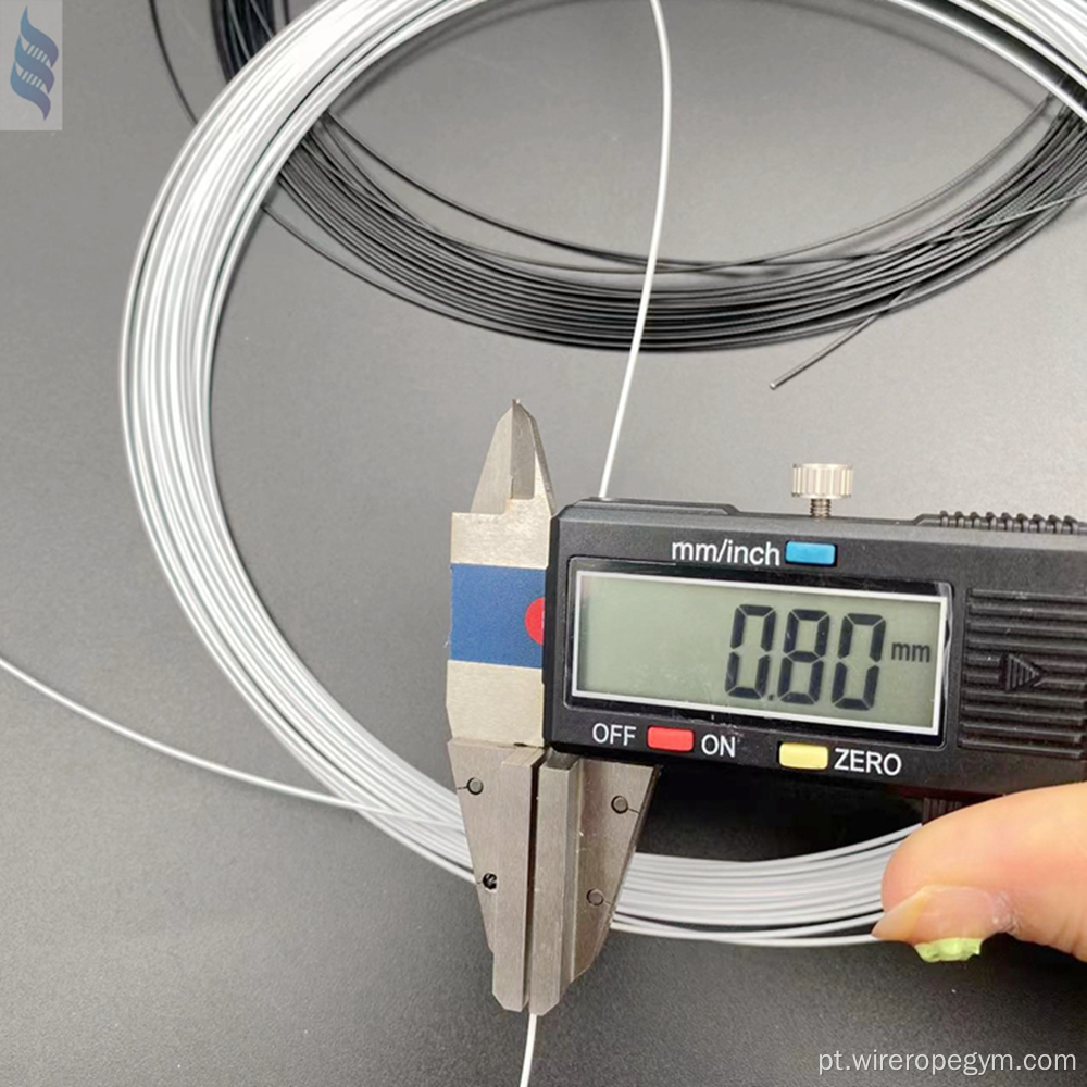 Micro Nylon revestido com cabo de aço inoxidável 0,6mm