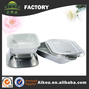 Catering healthy takeaway disposable white coating food tray container