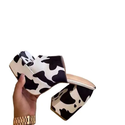 Women's Cross-Border Summer Fish-Mouth Slippers High Heel Sandals