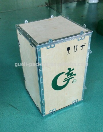 returnable folding wooden box for shipping