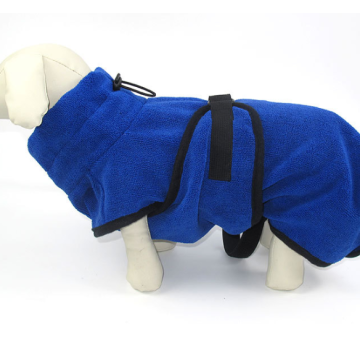 Microfiber Pet Bathrobe com Bathrobe de Cão da Cintura