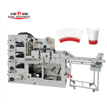 High Precision Factory Price 4 Color Label Paper Cup Flexo Printing Die Cutting Machine