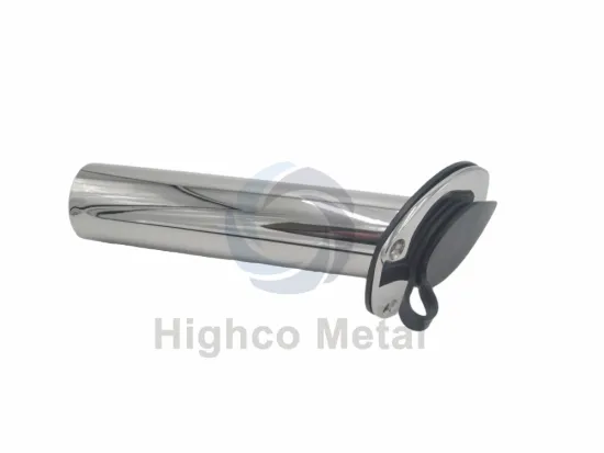 Stainless Steel Fishing Rod Holder with Rubber Inserts