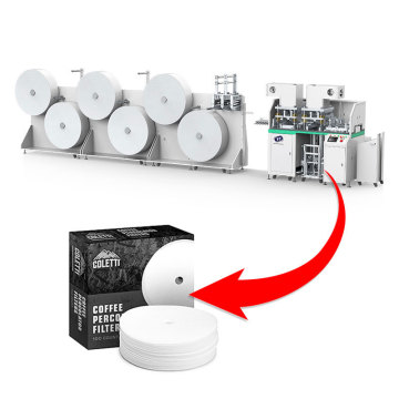 Máquina de corte de papel de papel de café de café
