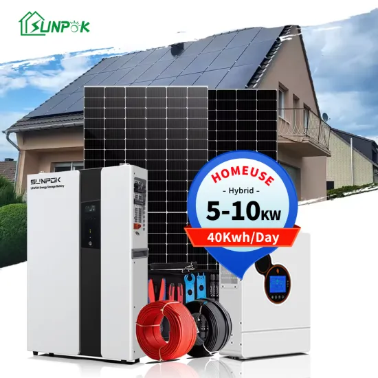 Sunpok 5kVA Solar System: 5kW Lithium Battery, 5000W PV Kit & MPPT Controller for Ground Mounting