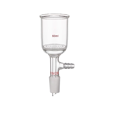 Hochtemperaturbeständige Glaswaren - 60 ml Buchner Vakuumfilter Trichter mit Glas perforiertem Teller