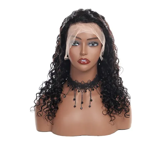 Transparent Pre plucked Virgin curly Wigs 100% Human Hair Lace Frontal Brazilian Human Hair HD Lace Frontal Wig