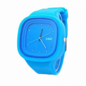 Silicone Jelly Wristwatch, Available in Various Shapes, Ideal for Promotional/Gifts Purposes