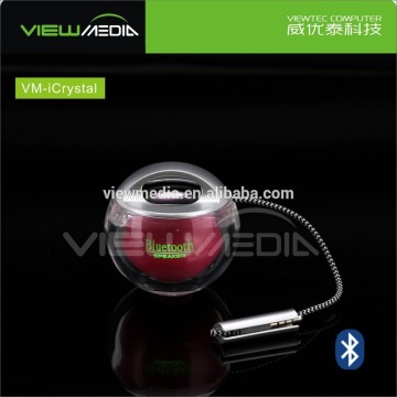 Colorful round speaker portable speaker with led light