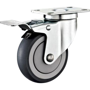 Отлить средние дежурные повороты с тормозными серыми колесами TPR Caster Wheels