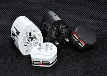 Universal Used Usb Travel Adaptor 110v-250v Iphone / Ipad Tablet Pc, Mp3 Charger Surge Protection Electric Plug Adaptor