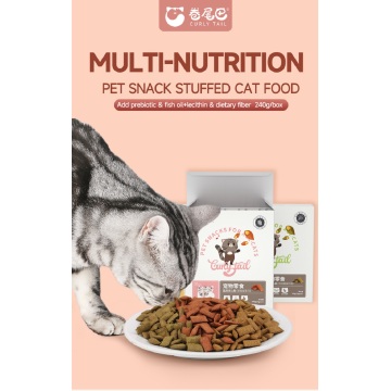 Comida de gato recheado de lanche multiutrição OEM