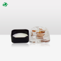1-9mm Solid White or Black Square Concentrate Jar