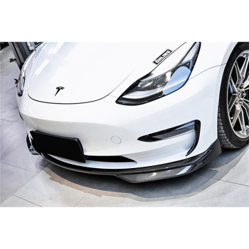 iMP Carbon Fiber Front Lip Spoiler for Tesla Model 3