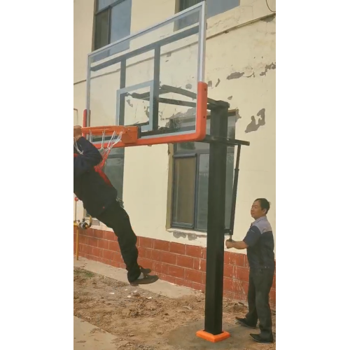 fixed height adjustable basketball hoop