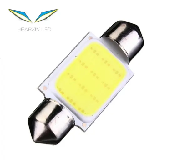 DC12V Festoon 31mm COB LED White Interior 12SMD Super Bright Car Light Source