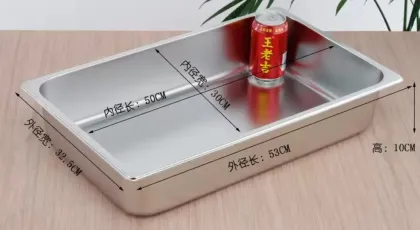 Stainless steel GN 1/1 pans