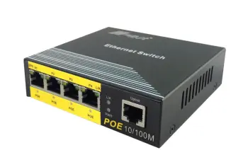 Unmanaged Fast Ethernet POE Switch 5 Ports