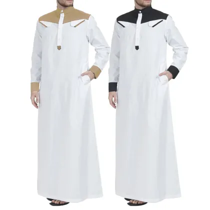 Wholesale Islamic Muslim Clothing: 2024 Latest Ethnic Thobe for Men