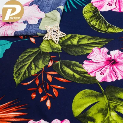 Wholesale Custom Printed 100% Rayon Woven Viscose Fabric
