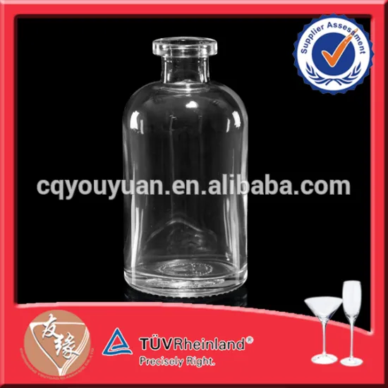 Hot Sale Transparent Unique 25cl Small Glass Bottle For Wine