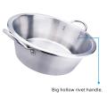 28QT Stainless Steel Cooking Cazo Comal With Lid