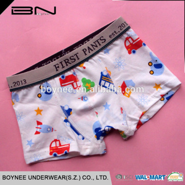 Wholesale custom cute animal pattern soft cotton baby underwear